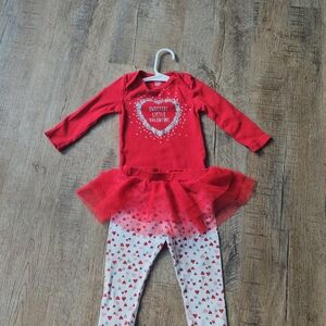 Carter's Red Heart Dance Costume Set